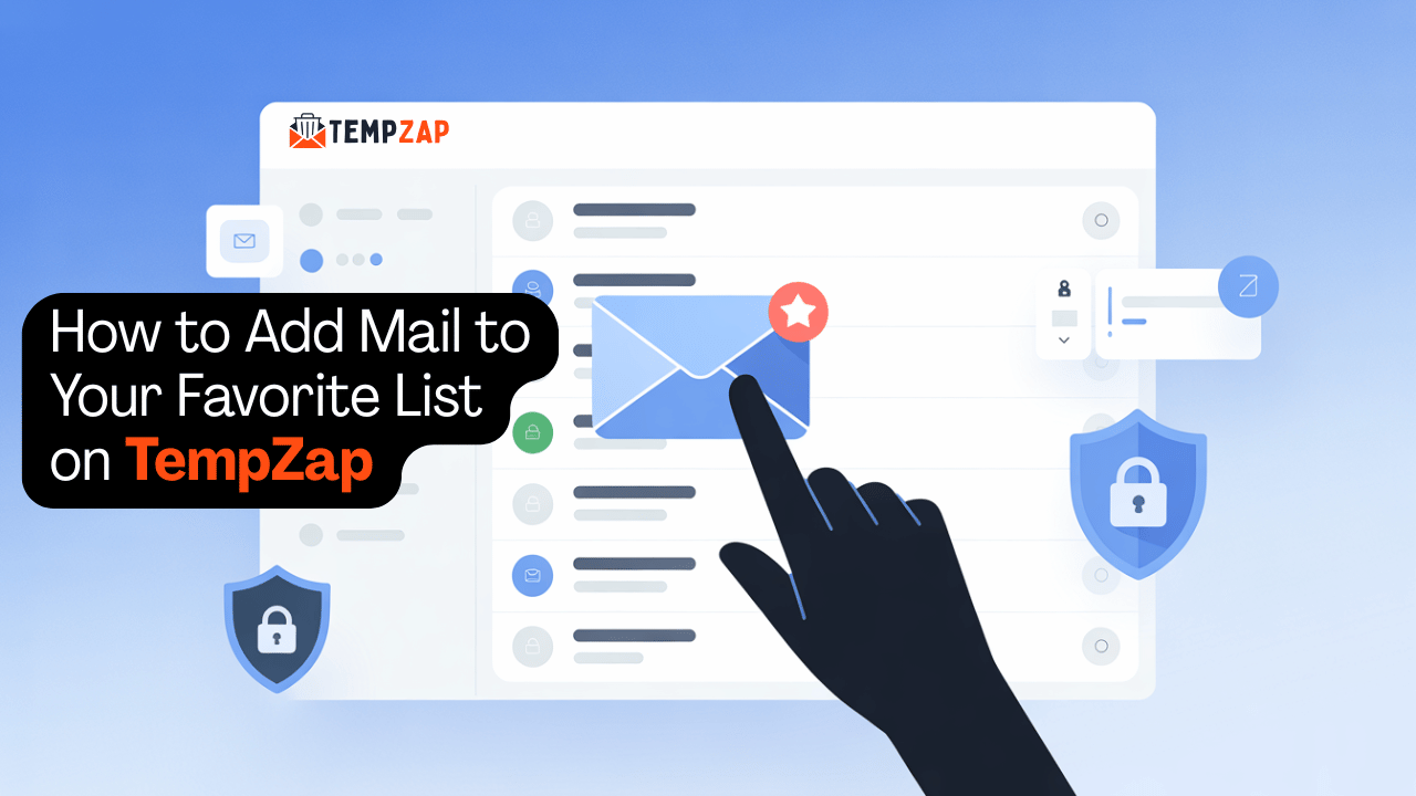 How to Add Mail to Your Favorite List on TempZap