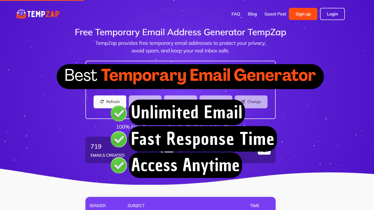 Best Temporary Email Generator (Free & Instant) – No Signup Required