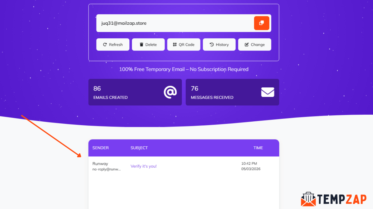 Open Your TempZap Mail