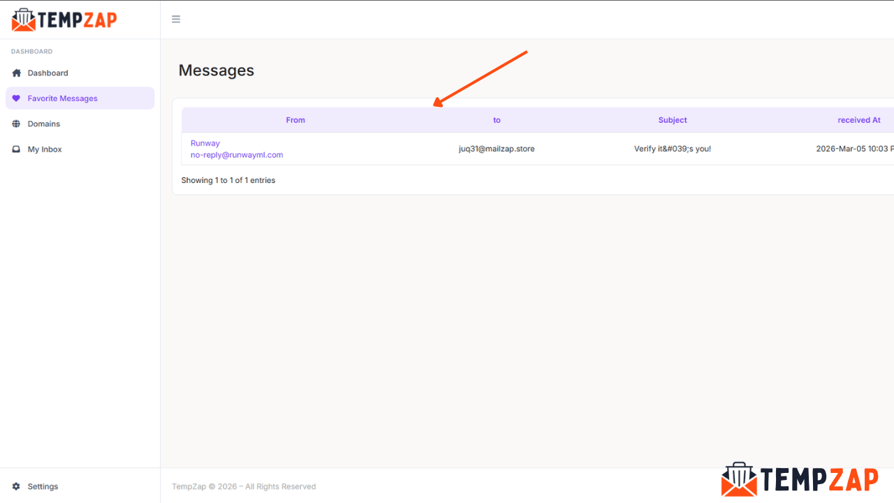 Access Your Favorite Emails Section